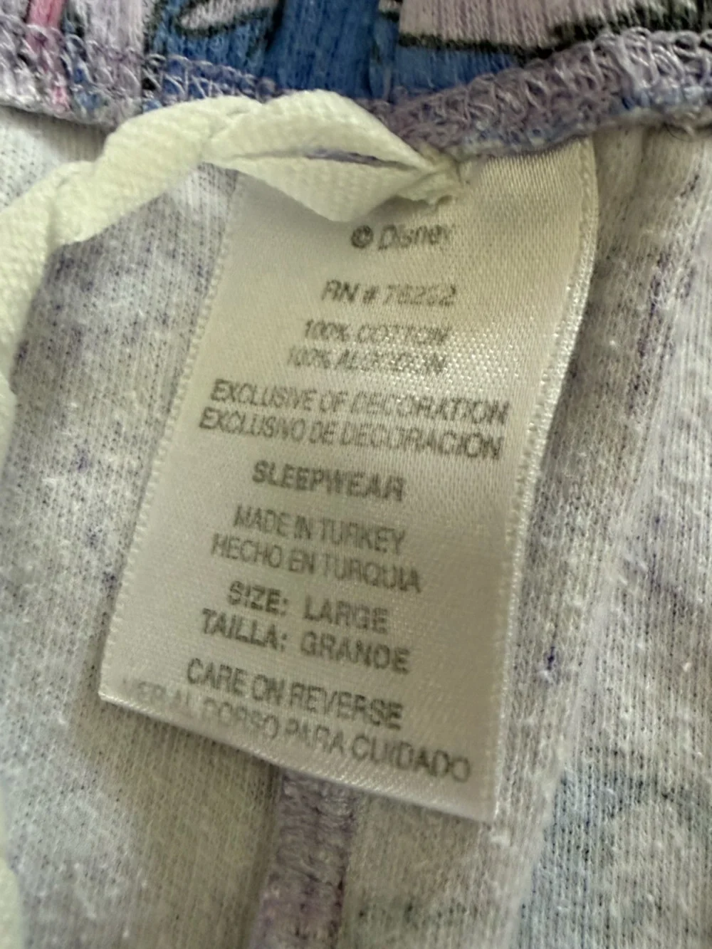 Disney Lavender Eeyore Women's Pajama Pants with Blue Character Print - Picture 5 of 7